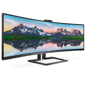 PHILIPS MONITOR 49" 32:9 CURVO DUAL QHD HDMI DP USB-C WEBCAM COLUNAS 499P9H
