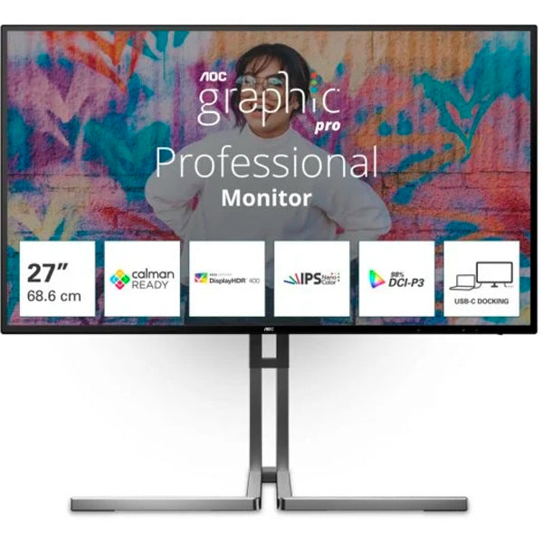 AOC U27U3CV – Monitor 27" 4K Ultra HD