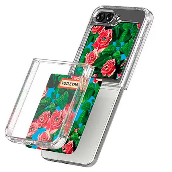 Samsung Capa Flip5 Toilet Paper Flower