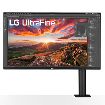 LG MONITOR IPS 32" UHD 4K HDMI DP USB-C COLUNAS ERGO HAS PIVOT 32UN880-B