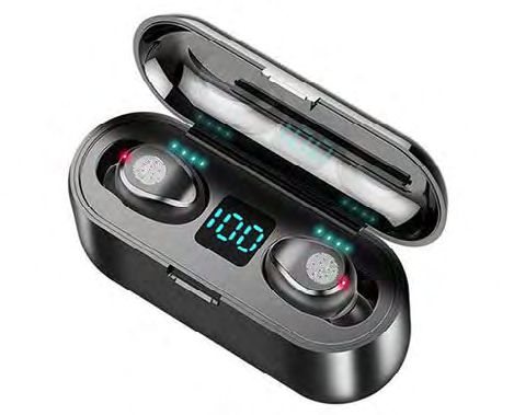 Phones Bluetooth F9 TWS com PowerBank
2000mAh