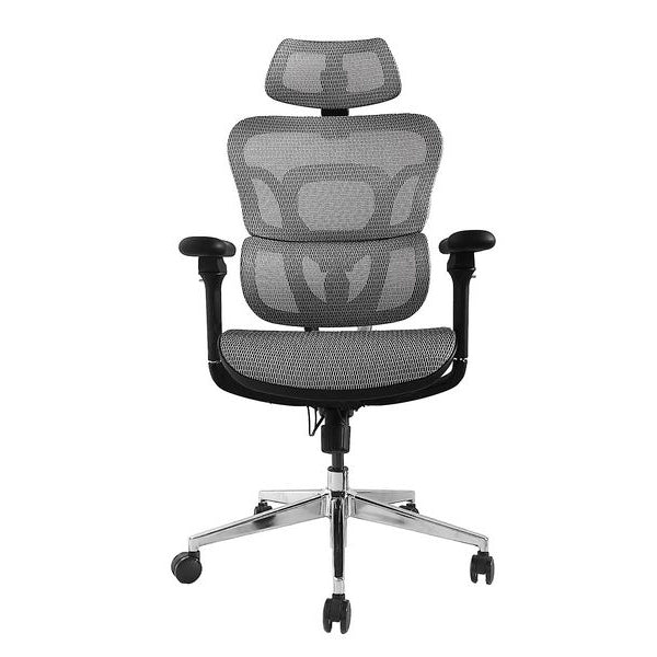 Equip Ergo 651050 Cadeira de Escritório Ergonómica em Rede Cinzade