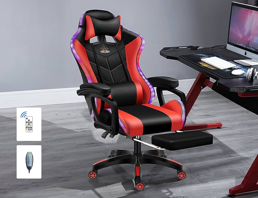 Trust Cadeira Gaming Ergonómica Ruya GXT 714R Preto Vermelho