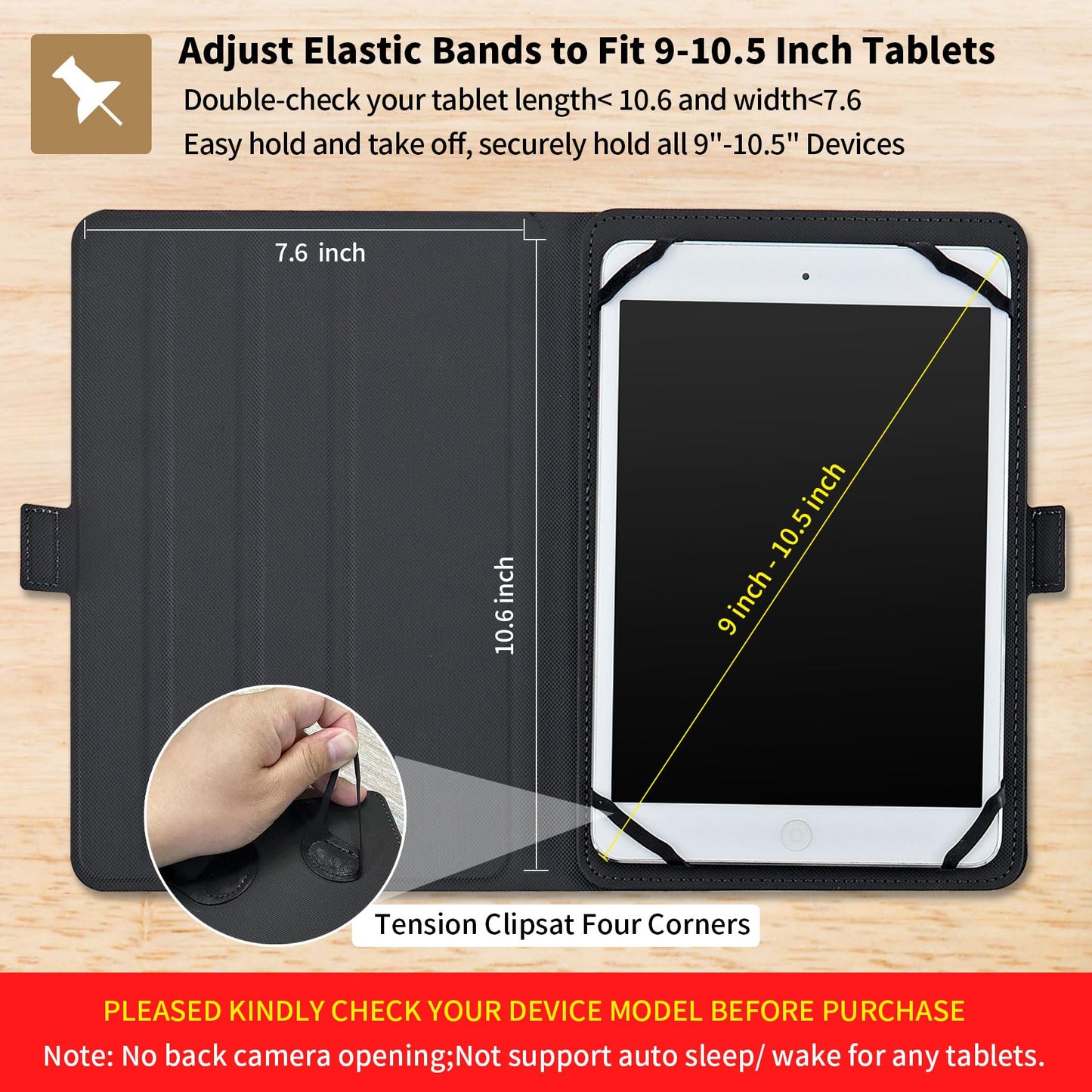Lifetech Classic Capa Protetora para Tablet 10.1" Preta com Suporte