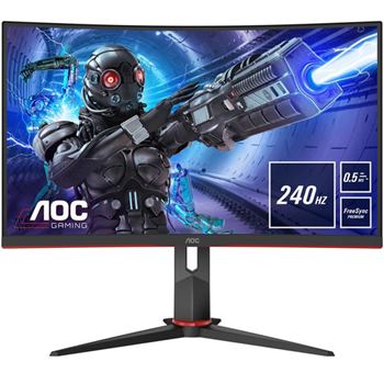 AOC MONITOR VA 27" FHD CURVO 0.5MS FREESYNC 240HZ HDMI DP C27G2ZE/BK