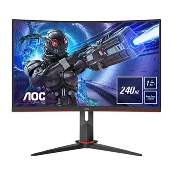 AOC MONITOR VA 32" (31.5) FHD CURVO 1MS 240HZ HDMI DP C32G2ZE/BK