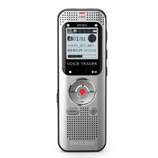 PHILIPS Gravador Digital — 8 GB, Microfones Estéreo, Conversão Automática de Voz para Texto