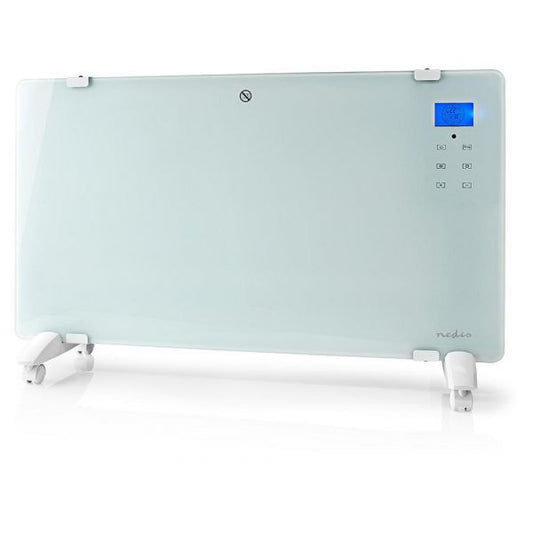 NEDIS CONVECTOR C/TERMOSTATO PAINEL VIDRO 1000W 2000W WHITE