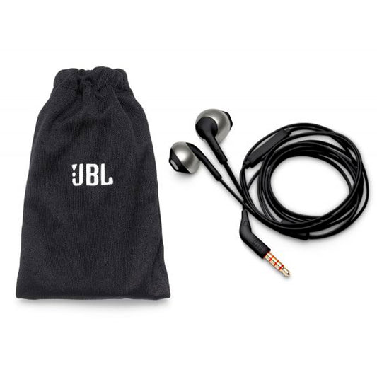 JBL EARPHONES TUNE T205 ECO 3.5" C/ BOLSA TRANSPORTE BLACK