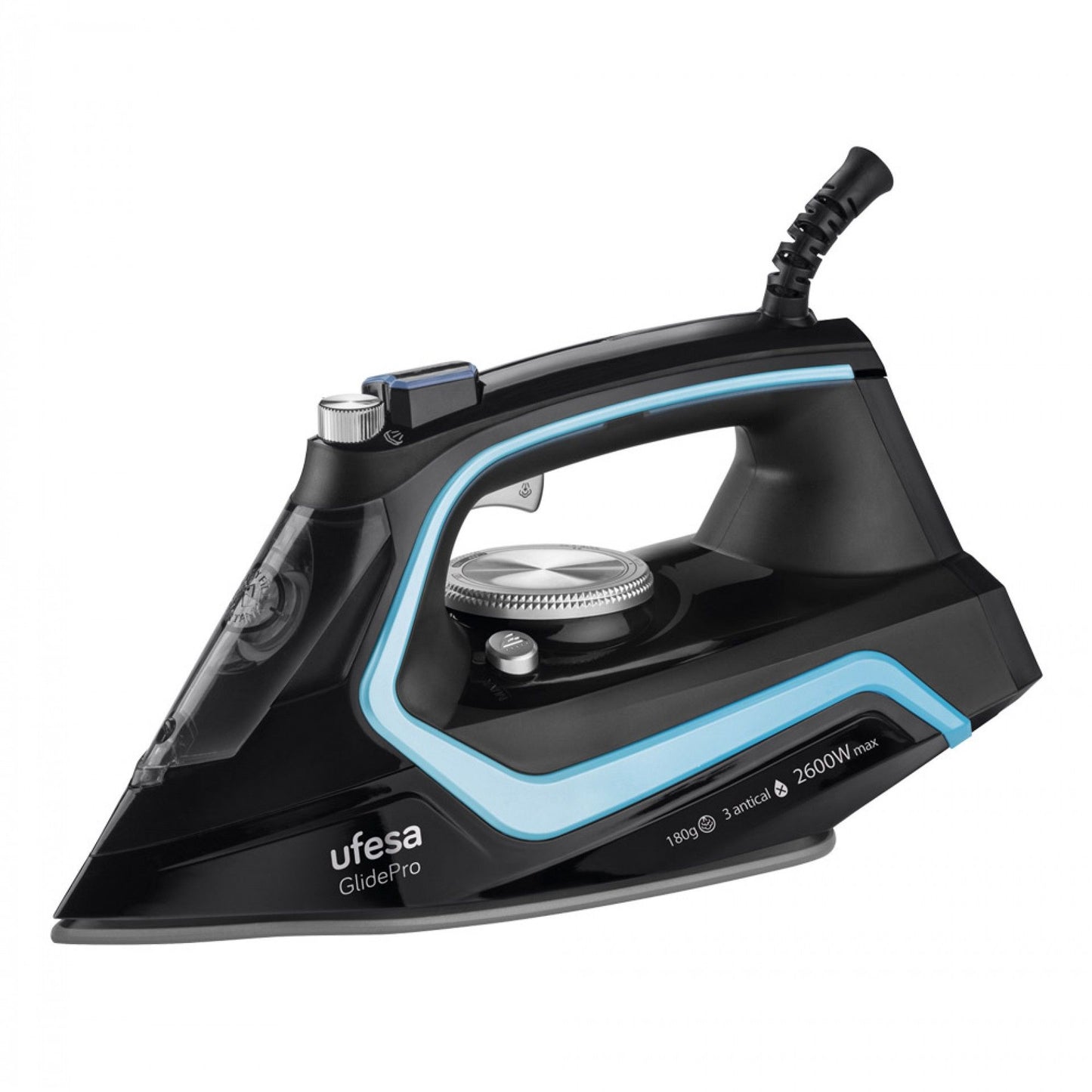 UFESA Ferro a Vapor 2600W com Base Cerâmica e Jato de Vapor 180g/min