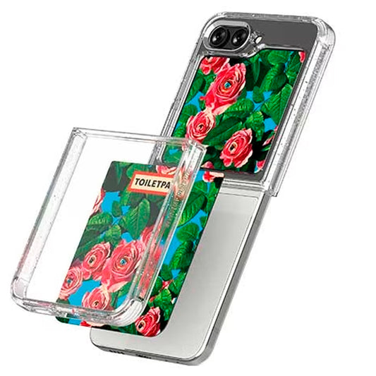 Samsung Capa Flip5 Toilet Paper Flower