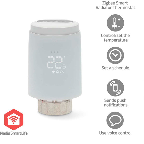 Nedis Zigbee SmartLife Termostato Inteligente para Radiador Aquecimento Central