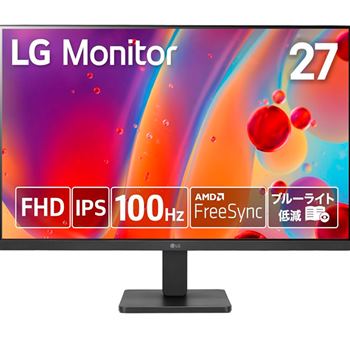 LG MONITOR IPS 27" 16:9 FHD 5MS 75HZ VGA HDMI 27MR400-B